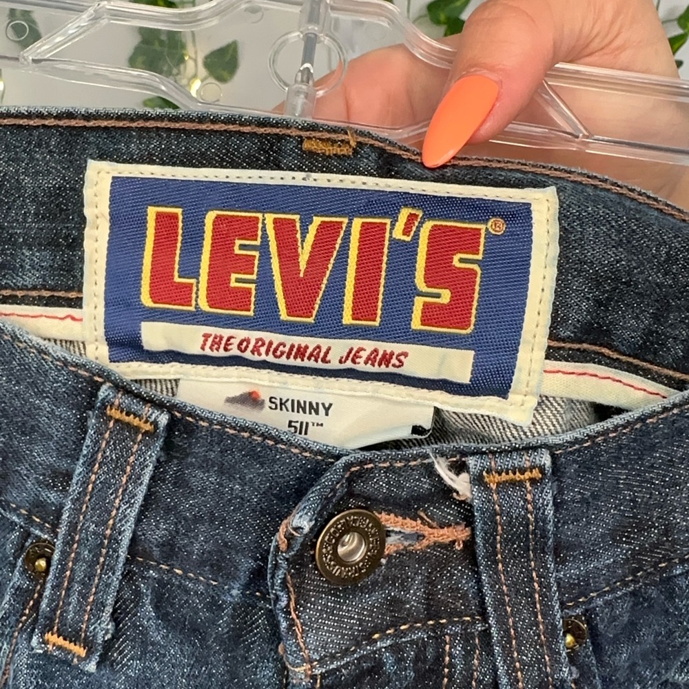 Levi's Men's Classic Indigo Straight Jeans - Picture 5 of 7